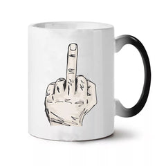 Funny Middle Finger Color Changing Mug