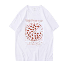 Unisex Tom Funny Pizza Graphic Print T-shirt