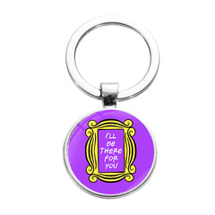 Friends I'll Be There for You Gemstone Keychain Pendant