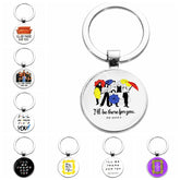 Friends I'll Be There for You Gemstone Keychain Pendant