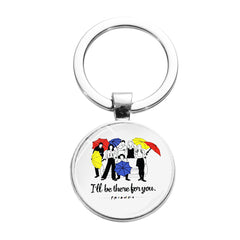 Friends I'll Be There for You Gemstone Keychain Pendant