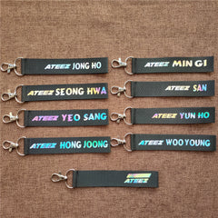 KPOP Laser Phone Rope Keychain Pendant
