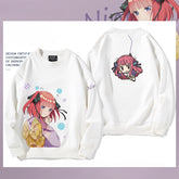 Nakano Anime Round Neck Loose Sweatshirt
