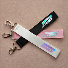 KPOP Laser Colorful Rope Keychain Pendant