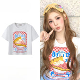 Yuha Same Short-sleeved T-shirt Crop Top