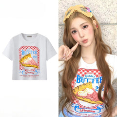 Yuha Same Short-sleeved T-shirt Crop Top