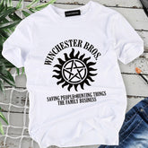 Women's Supernatural Short Sleeve White T-Shirt