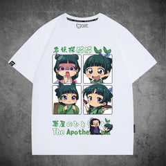 Girl's Anime Cotton Short-sleeved T-shirt