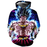 Unisex Anime Digital Print Loose Hoodie