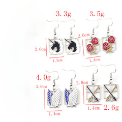 Anime Four Corps COS Earrings