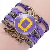 FRIENDS Theme Woven Multi-layer Bracelet