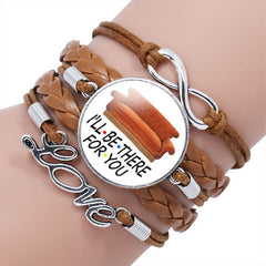 FRIENDS Theme Woven Multi-layer Bracelet