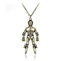 Trendy Comic Robot Pendant Necklace