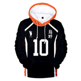 Unisex Karasuno High 3D Print Casual Hoodie