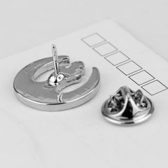 Trendy Comic Rebel Brooch Pin