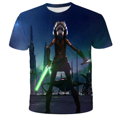 Unisex Comic 3D Print Loose T-shirt
