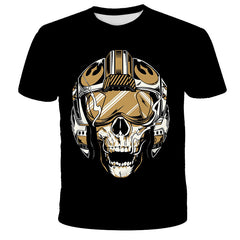 Unisex Comic 3D Print Loose T-shirt