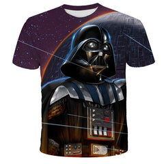 Unisex Comic 3D Print Loose T-shirt