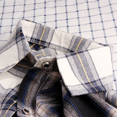 Korean Style Unisex SUGA Color-blocked Plaid Shirt