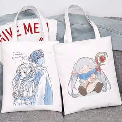 Anime Canvas Shoulder Tote Bag