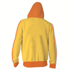 Unisex Anime 3D Print Zipper COSPLAY Sports Hoodie