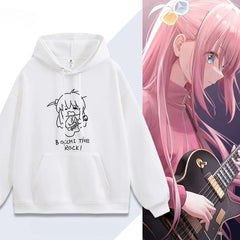 Bocchi Graffiti Printed Pullover Hoodie