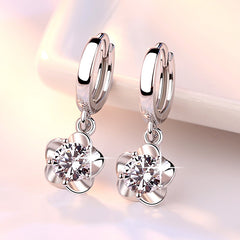 Trendy Plum Blossom Stud Earrings