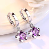 Trendy Plum Blossom Stud Earrings