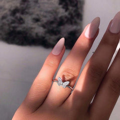 Dainty Butterfly Ring