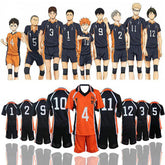Unisex Volleyball Anime Printed T-shirt Shorts Cosplay Costume