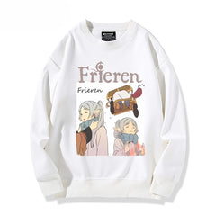 Women's Anime Printed Crew Neck Sweatshirt