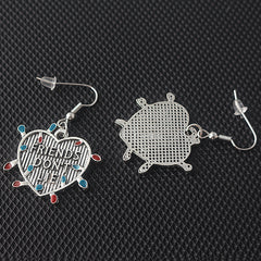 Friends Don't Lie Heart Earrings