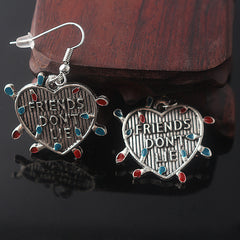 Friends Don't Lie Heart Earrings