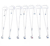 KPOP STONE CHARM Moon Pendant Necklace