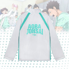Unisex Aoba Johsai High Cosplay Coat Pants Suit