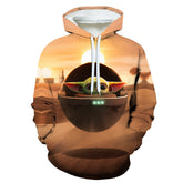 Unisex Grogu 3D Print Casual Hoodie