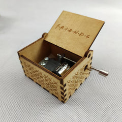 Friends Wooden Engraved Music Box