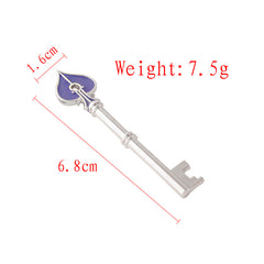 Game Poker Silver Key Set Pendant