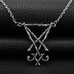 Lucifer Sigil Logo Pendant Necklace