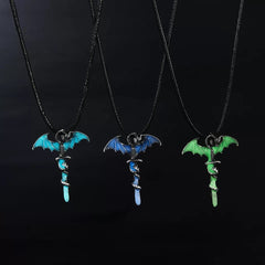 Trendy Sword Dragon Luminous Necklace