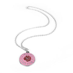 Letter Rose Keychain Necklace