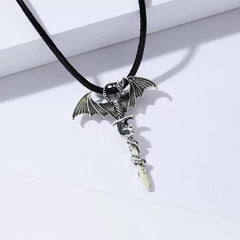 Trendy Sword Dragon Luminous Necklace