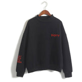 Cute Letter Crew Neck Sweatshirt