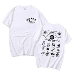 Unisex Kpop MAXIDENT Print Short-sleeved T-shirt