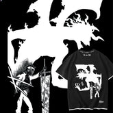 Men's Anime COS Cotton Fake Two-piece T-shirt