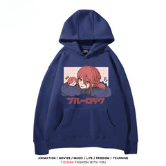 Men's and Women's Anime Printed Loose Hoodie