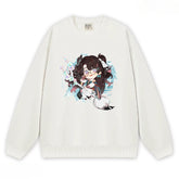 Casual Cute Game Crew Neck Sweatshirt