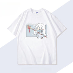 Women's Anime Print Short-sleeved T-shirt