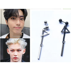 KPOP Style Triangle Chain Earrings