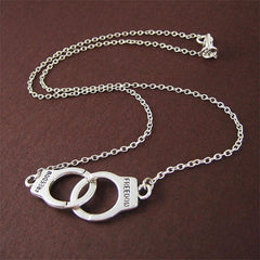 JIMIN Retro Handcuffs FREEDOM Necklace